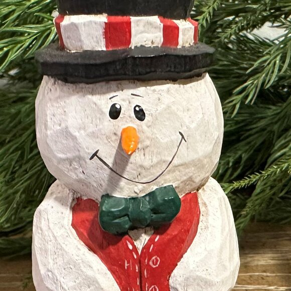 Midwest of Cannon Falls Snowman Santa Figure - Picture 2 of 9